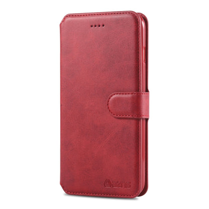For iPhone 6 Plus / 6s Plus AZNS Calf Texture Magnetic Horizontal Flip PU Leather Case with Holder & Card Slots & Photo Frame(Red) - More iPhone Cases by AZNS | Online Shopping UK | buy2fix