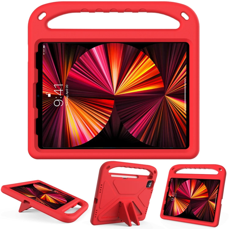 Handle Portable EVA Shockproof Protective Tablet Case with Triangle Holder For iPad Pro 11 2022 / 2021/2020/2018 / iPad Air 2020 / Air 2022 10.9(Red) - iPad Pro 11 (2022/2021) Cases by buy2fix | Online Shopping UK | buy2fix