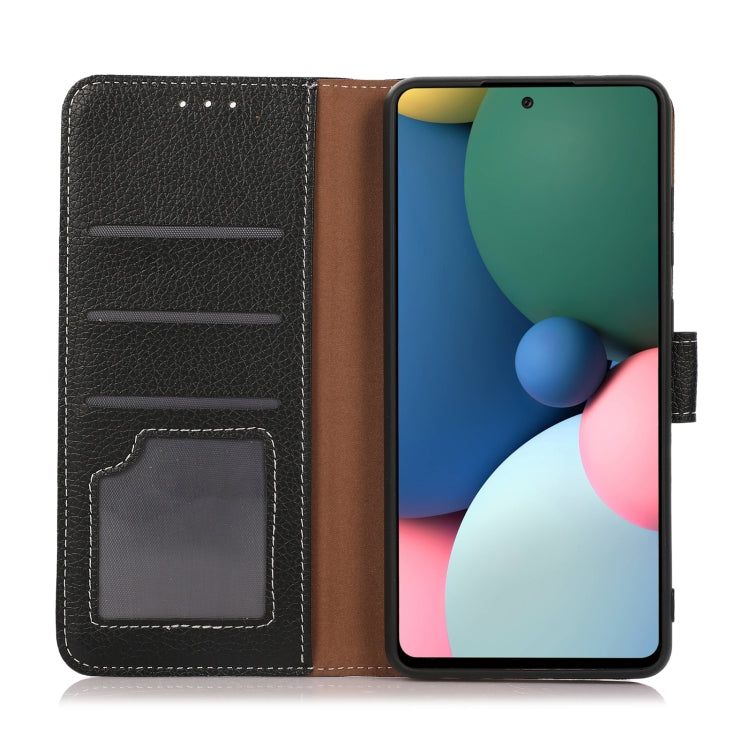 For Motorola Moto G20 Litchi Texture PU + TPU Horizontal Flip Leather Case with Holder & Card Slots & Wallet(Black) - Motorola Cases by buy2fix | Online Shopping UK | buy2fix