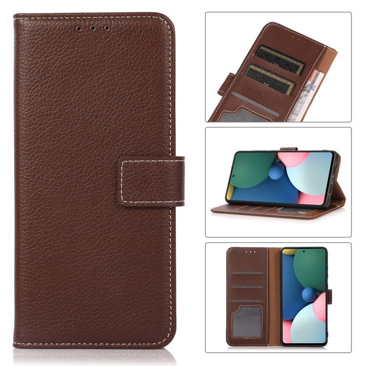 For Nokia X20 Litchi Texture PU + TPU Horizontal Flip Leather Case with Holder & Card Slots & Wallet(Brown) - Nokia Cases by buy2fix | Online Shopping UK | buy2fix