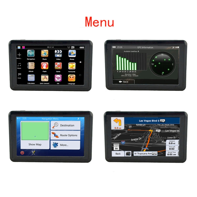 Q5 Car 5 inch HD TFT Touch Screen GPS Navigator Support TF Card / MP3 / FM Transmitter, Specification:North America Map - In Car by buy2fix | Online Shopping UK | buy2fix