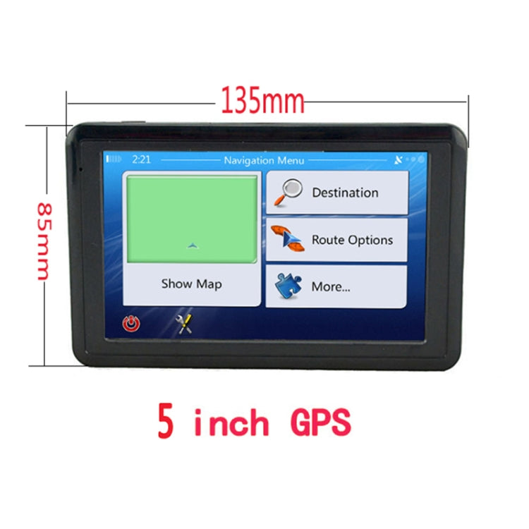 Q5 Car 5 inch HD TFT Touch Screen GPS Navigator Support TF Card / MP3 / FM Transmitter, Specification:Middle East Map - In Car by buy2fix | Online Shopping UK | buy2fix