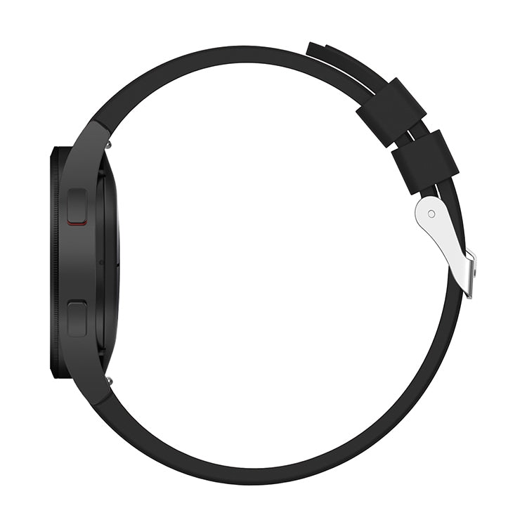 For Samsung Galaxy Watch4 Classic 42mm Silicone Watch Band(Black) - Smart Wear by buy2fix | Online Shopping UK | buy2fix