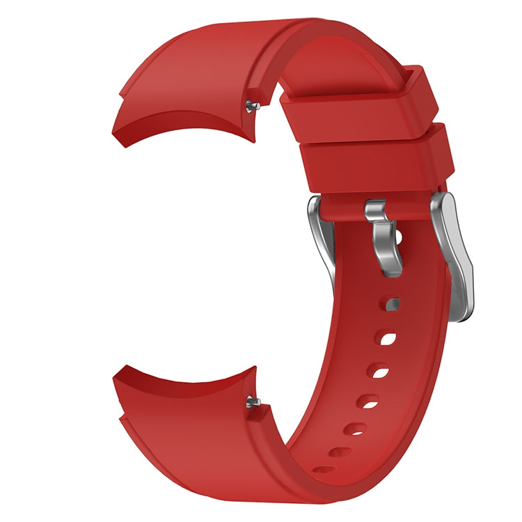 For Samsung Galaxy Watch4 Classic 46mm Silicone Watch Band(Red) - Smart Wear by buy2fix | Online Shopping UK | buy2fix