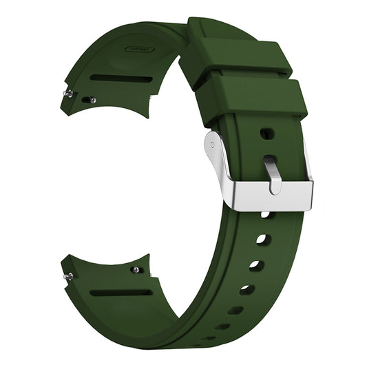 For Samsung Galaxy Watch4 Classic 46mm Silicone Watch Band(Army Green) - Smart Wear by buy2fix | Online Shopping UK | buy2fix