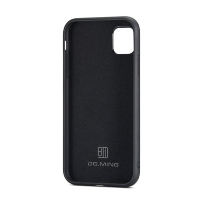 DG.MING M1 Series 3-Fold Multi Card Wallet  Back Cover Shockproof Case with Holder Function For iPhone 11(Black) - iPhone 11 Cases by DG.MING | Online Shopping UK | buy2fix