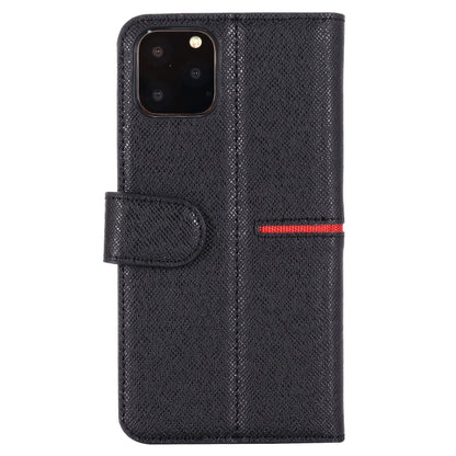 For iPhone 11 Pro GEBEI Top-grain Leather Horizontal Flip Protective Case with Holder & Card Slots & Wallet & Photo Frame(Black) - iPhone 11 Pro Cases by GEBEI | Online Shopping UK | buy2fix