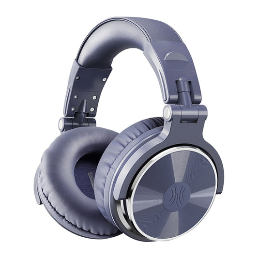 OneOdio Pro-10 Head-mounted Noise Reduction Wired Headphone with Microphone, Color:Grey Blue - Multimedia Headset by OneOdio | Online Shopping UK | buy2fix