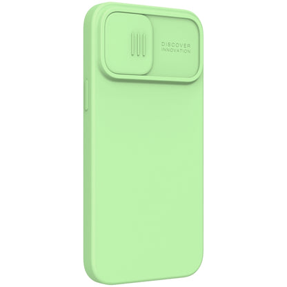 For iPhone 13 Pro NILLKIN CamShield MagSafe Magnetic Liquid Silicone + PC Full Coverage Case (Green) - iPhone 13 Pro Cases by NILLKIN | Online Shopping UK | buy2fix