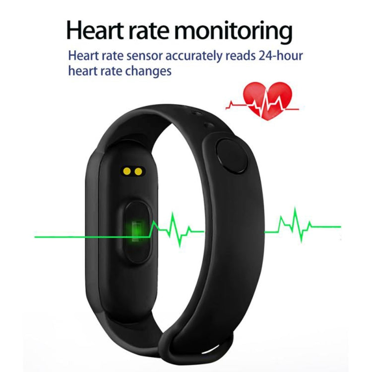 M6 Sports Smart Bracelet, Support Heart Rate Monitoring & Blood Pressure Monitoring & Sleep Monitoring & Sedentary Reminder, Type:Linear Charging(Blue) - Smart Wear by buy2fix | Online Shopping UK | buy2fix