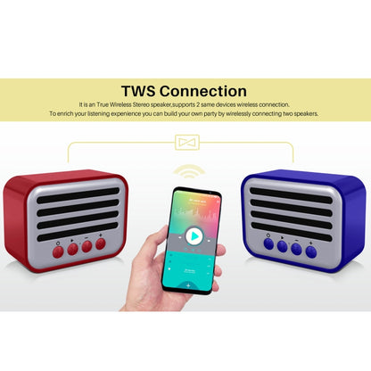 New Rixing NR-102 Mini TWS Bluetooth Speaker(Light Green) - Mini Speaker by New Rixing | Online Shopping UK | buy2fix