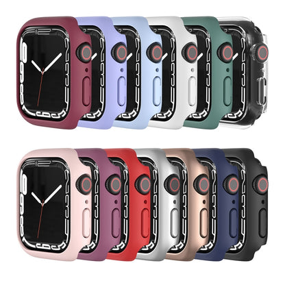 Shockproof TPU Protective Case For Apple Watch Series 8 / 7 45mm(Transparent) - Smart Wear by buy2fix | Online Shopping UK | buy2fix