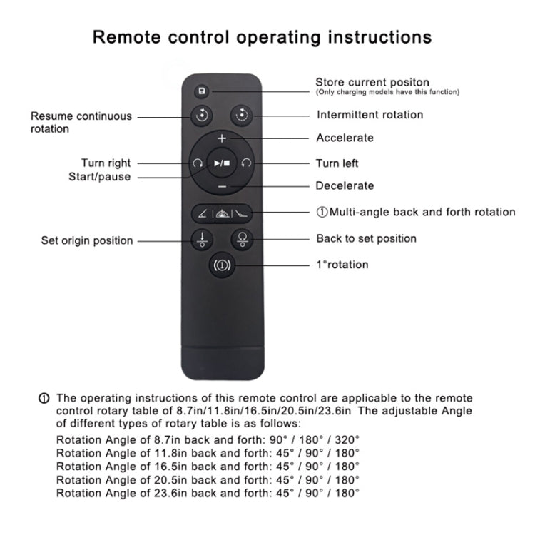 52cm Remote Control Electric Rotating Turntable Display Stand Video Shooting Props Turntable, Plug-in Power, Power Plug:EU Plug(Black) - Camera Accessories by buy2fix | Online Shopping UK | buy2fix