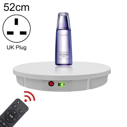 52cm Remote Control Electric Rotating Turntable Display Stand Video Shooting Props Turntable, Charging Power, Power Plug:UK Plug(White) - Camera Accessories by buy2fix | Online Shopping UK | buy2fix