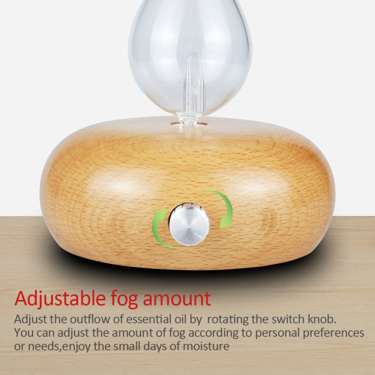 Wood Essential Oil Diffuser Aromatherapy Machine Automatic Alcohol Sprayer, Plug Specification:UK Plug(Light Brown) - Home & Garden by buy2fix | Online Shopping UK | buy2fix