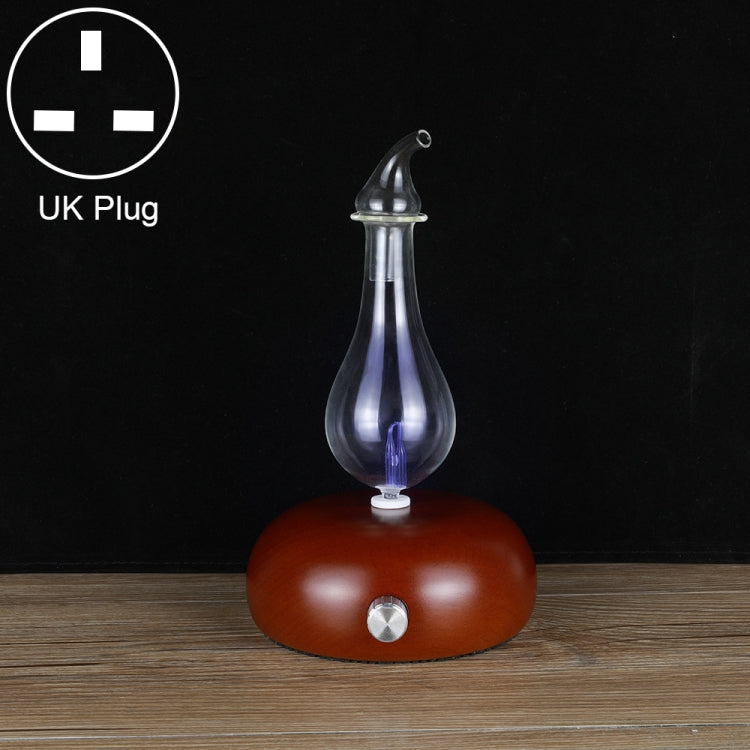 Wood Essential Oil Diffuser Aromatherapy Machine Automatic Alcohol Sprayer, Plug Specification:UK Plug(Dark Brown) - Home & Garden by buy2fix | Online Shopping UK | buy2fix