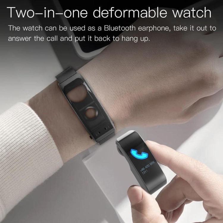 JAKCOM F2 1.28 inch TFT Color Screen Bluetooth Earphone Smart Watch, Support Sleep Monitoring / Heart Rate Monitoring / Bluetooth Call / NFC Function(Black) - Smart Wear by JAKCOM | Online Shopping UK | buy2fix