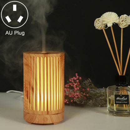 200ml Hollow-out Forest Pattern Wooden Essential Oil Aromatherapy Machine Ultrasonic Humidifier Automatic Alcohol Sprayer, Plug Specification:AU Plug(Light Brown-2) - Home & Garden by buy2fix | Online Shopping UK | buy2fix