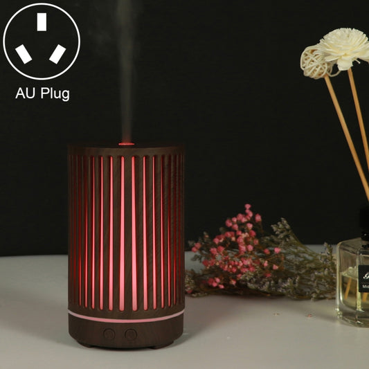 200ml Hollow-out Forest Pattern Wooden Essential Oil Aromatherapy Machine Ultrasonic Humidifier Automatic Alcohol Sprayer, Plug Specification:AU Plug(Dark Brown-2) - Home & Garden by buy2fix | Online Shopping UK | buy2fix
