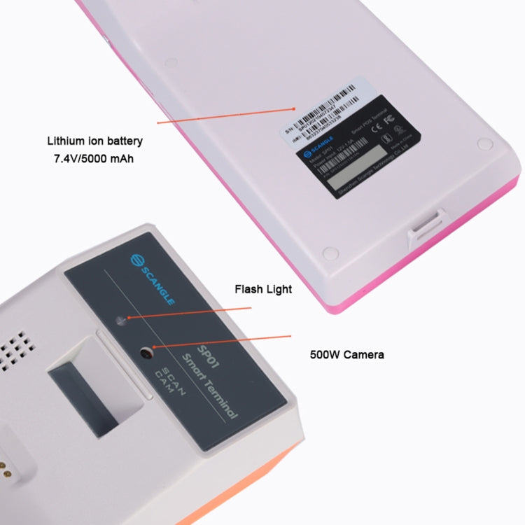 SGT-SP01 5.5 inch HD Screen Handheld POS Receipt Printer, Basic Version, US Plug(Blue) - Consumer Electronics by buy2fix | Online Shopping UK | buy2fix