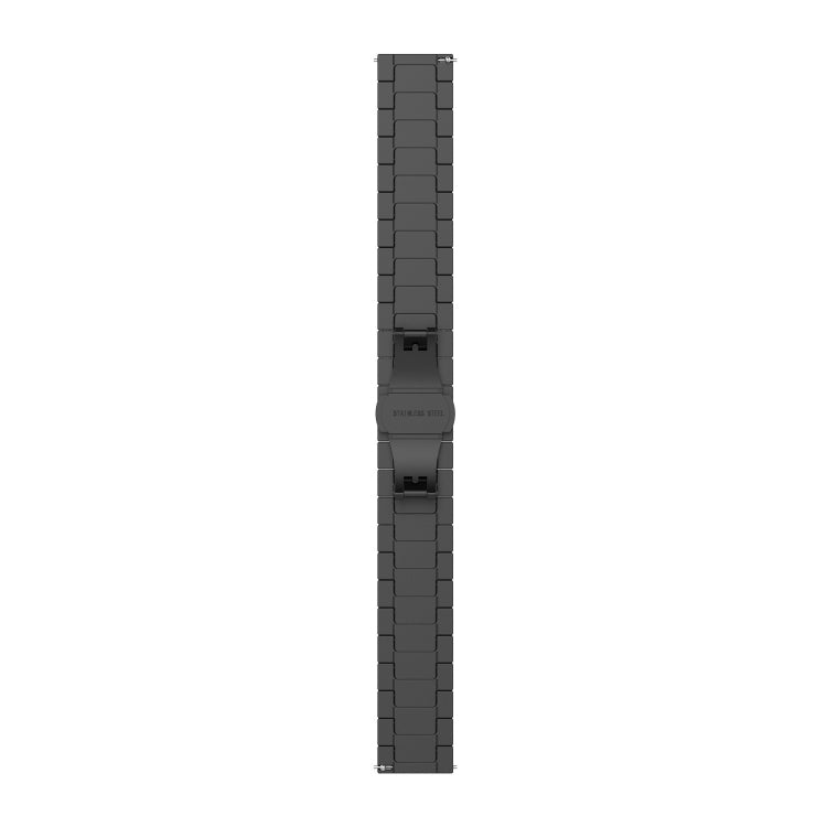 For Huawei Watch GT 3 46mm/GT Runner 22mm One-bead Steel Watch Band(Black) - Watch Bands by buy2fix | Online Shopping UK | buy2fix