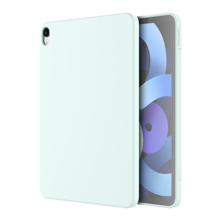 For iPad Air 11 2024 / Air 2022 /  Air 2020 10.9 Mutural Silicone Microfiber Tablet Case(Sky Blue) - iPad Air (2022) / (2020) 10.9 Cases by Mutural | Online Shopping UK | buy2fix