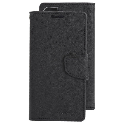 For Samsung Galaxy S22 5G GOOSPERY FANCY DIARY Cross Texture Leather Phone Case(Black) - Galaxy S22 5G Cases by GOOSPERY | Online Shopping UK | buy2fix
