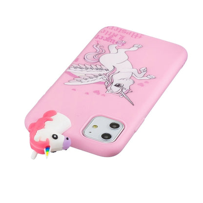 For iPhone 11 Shockproof Cartoon TPU Protective Case(Unicorn) - iPhone 11 Cases by buy2fix | Online Shopping UK | buy2fix