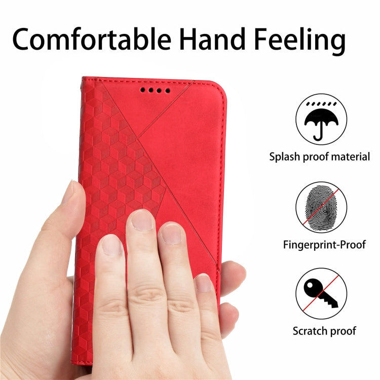 For Motorola Edge 20 Skin Feel Magnetic Leather Phone Case(Red) - Motorola Cases by buy2fix | Online Shopping UK | buy2fix