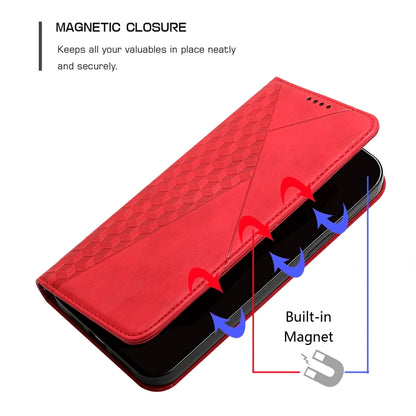 For Motorola Edge 20 Lite Skin Feel Magnetic Leather Phone Case(Red) - Motorola Cases by buy2fix | Online Shopping UK | buy2fix