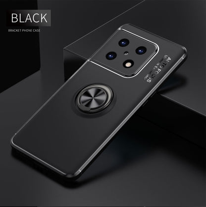 For OnePlus 10 Pro 5G Metal Ring Holder 360 Degree Rotating TPU Phone Case(Black) - OnePlus Cases by buy2fix | Online Shopping UK | buy2fix