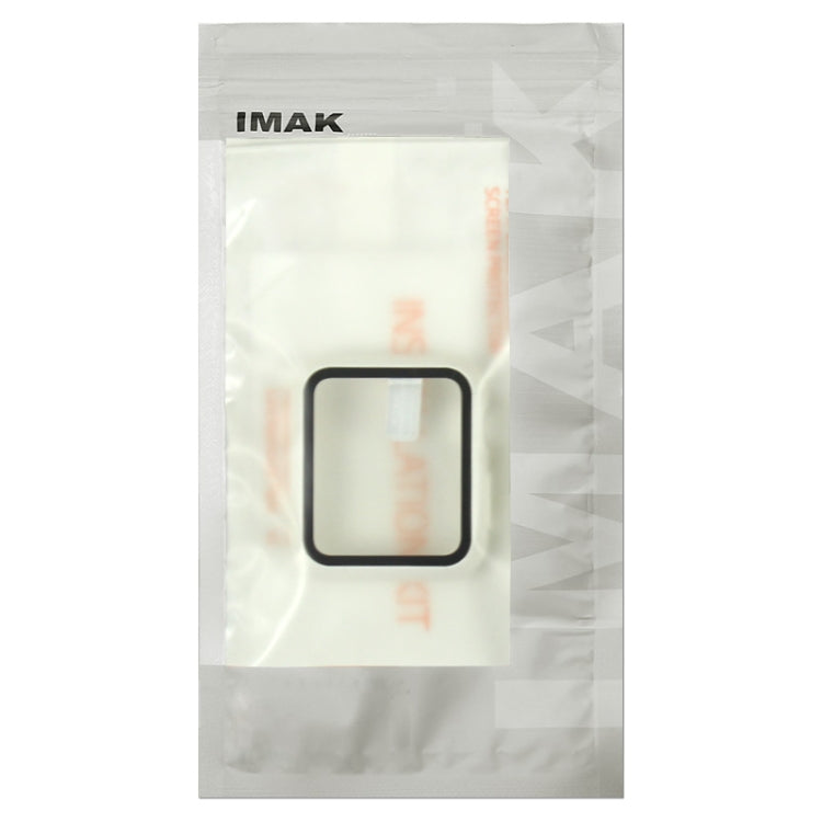 imak PC Case with Tempered Glass Film For Apple Watch Series 8 / 7 41mm(Black) - Watch Cases by imak | Online Shopping UK | buy2fix