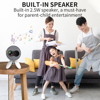 YG220 Same Screen Version Children Projector Mini LED Portable Home Speaker Projector, Plug Type:AU Plug(White) - Consumer Electronics by buy2fix | Online Shopping UK | buy2fix