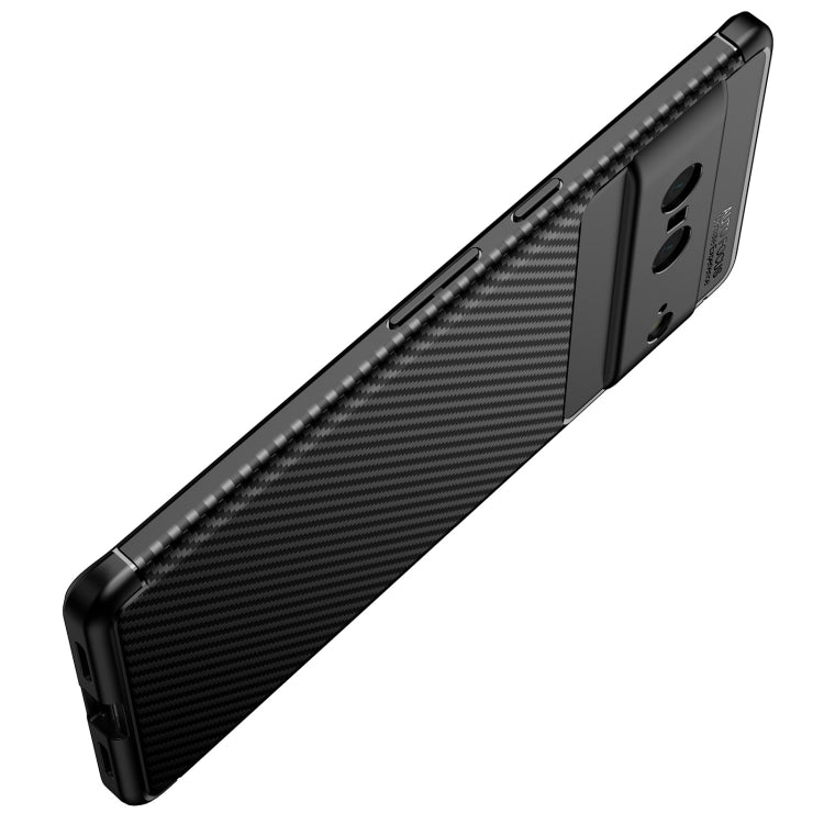 For Google Pixel 7 Carbon Fiber Texture Shockproof TPU Phone Case(Black) - Mobile Accessories by buy2fix | Online Shopping UK | buy2fix