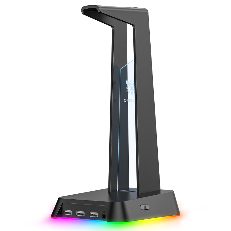 ONIKUMA ST-2 RGB Lighting Headset Holder Stand(Black) - Headset Stand by ONIKUMA | Online Shopping UK | buy2fix