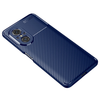 For Huawei nova 9 SE Carbon Fiber Texture Shockproof TPU Phone Case(Blue) - Mobile Accessories by buy2fix | Online Shopping UK | buy2fix