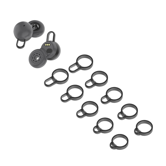 5 Pairs Non-Slip Silicone Earphone Ferrule Set for Sony LinkBuds Ear Cap(Black) - Apple Accessories by buy2fix | Online Shopping UK | buy2fix