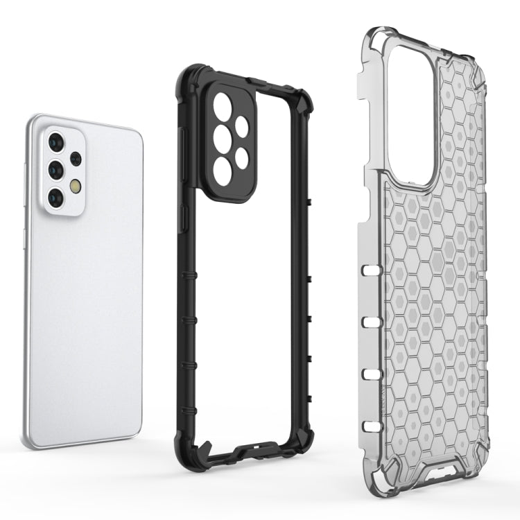 For Samsung Galaxy A33 5G Shockproof Honeycomb PC + TPU Phone Case(White) - Samsung Accessories by buy2fix | Online Shopping UK | buy2fix