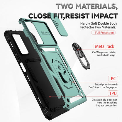 For Xiaomi Redmi Note 11 Pro Global Sliding Camshield Holder Phone Case(Dark Green) - Redmi Note 11 Pro Case by buy2fix | Online Shopping UK | buy2fix