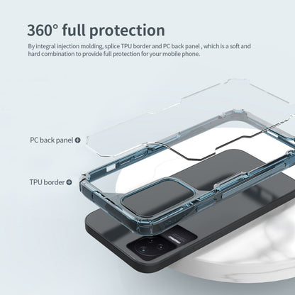 For Xiaomi Redmi K50 / K50 Pro NILLKIN Ultra Clear PC + TPU Phone Case(Blue) - Xiaomi Cases by NILLKIN | Online Shopping UK | buy2fix