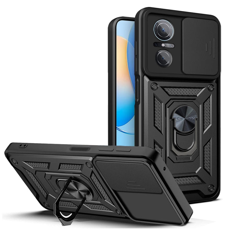 For Huawei nova 9 SE Sliding Camera Cover TPU + PC Phone Case(Black) - Mobile Accessories by buy2fix | Online Shopping UK | buy2fix
