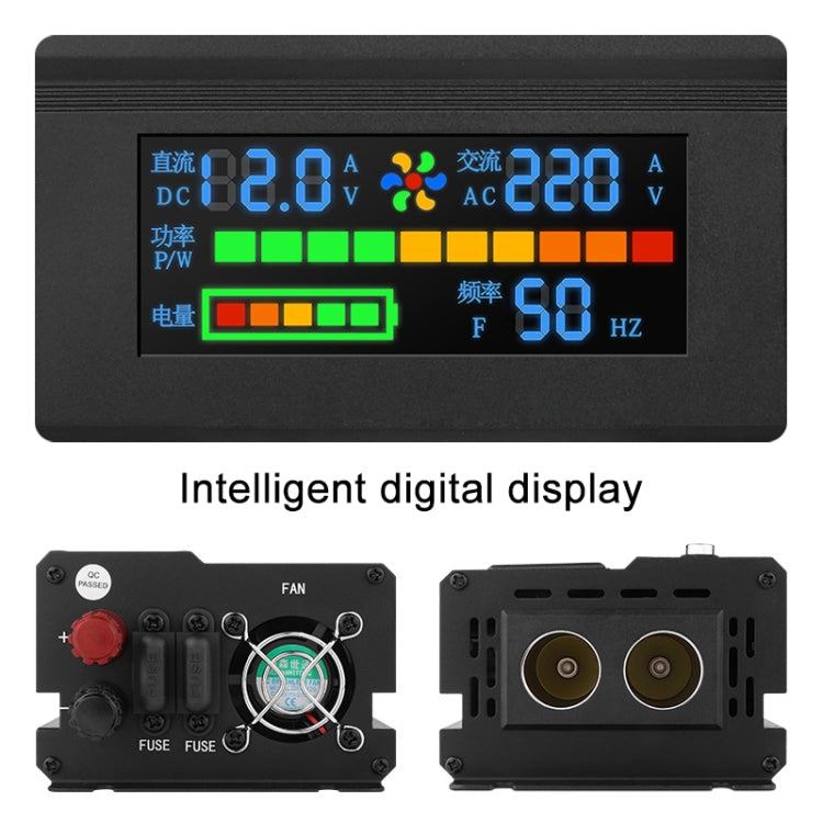 8896 1200W Car Smart Multi-functional Digital Display Inverter, Specification:12V - In Car by buy2fix | Online Shopping UK | buy2fix