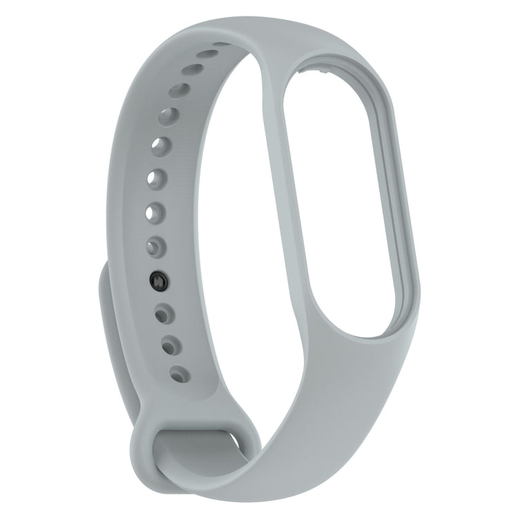 For Xiaomi Mi Band 7 / 7NFC / 6 / 6 NFC / 5 / 5 NFC / Amazfit Band 5 Official Silicone Watch Band(Grey) - Smart Wear by buy2fix | Online Shopping UK | buy2fix