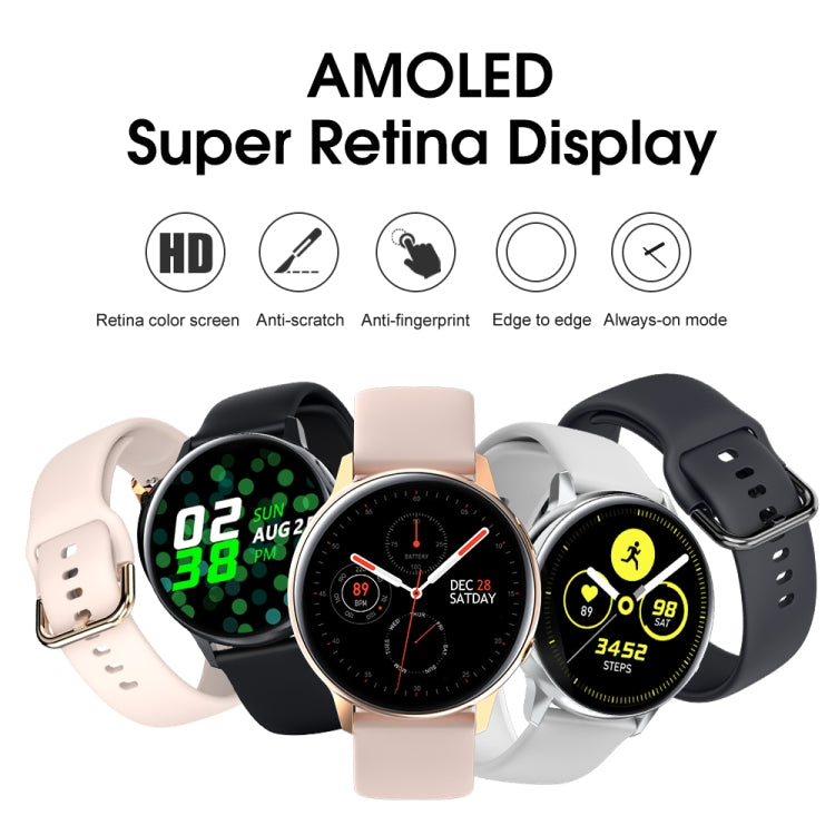 SG2 1.2 inch AMOLED Screen Smart Watch, IP68 Waterproof, Support Music Control / Bluetooth Photograph / Heart Rate Monitor / Blood Pressure Monitoring(Black) - Smart Wear by buy2fix | Online Shopping UK | buy2fix