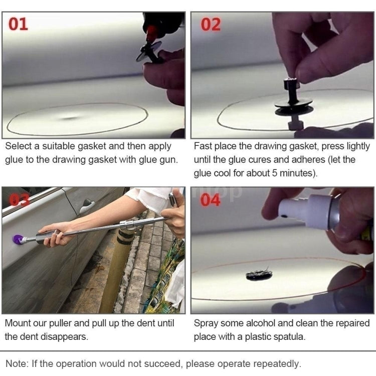 D3 96 in 1 Car Paintless Dent Dings Repair Lifter Tools Kit, Plug Type:EU Plug - In Car by buy2fix | Online Shopping UK | buy2fix