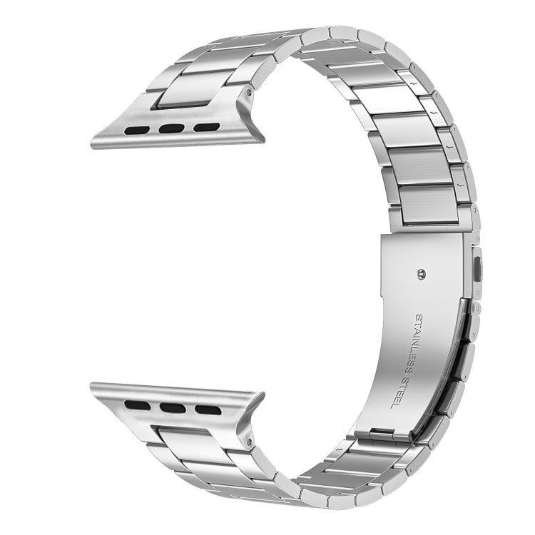 Small Waist Stainless Steel Watch Band For Apple Watch Series 8&7 41mm / SE 2&6&SE&5&4 40mm / 3&2&1 38mm(Silver) - Smart Wear by buy2fix | Online Shopping UK | buy2fix