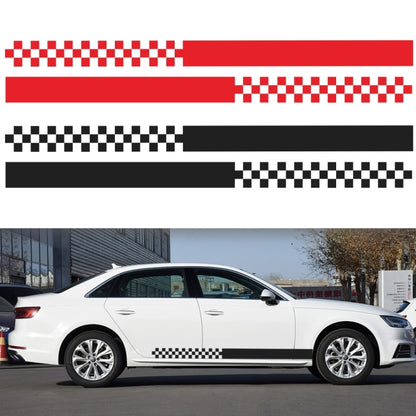 2 PCS/Set D-282 Waistline Pattern Car Modified Decorative Sticker(Black) - In Car by buy2fix | Online Shopping UK | buy2fix