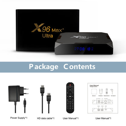 X96 Max+ Ultra 4GB+32GB Amlogic S905X4 8K Smart TV BOX Android 11.0 Media Player, Plug Type:US Plug - Consumer Electronics by buy2fix | Online Shopping UK | buy2fix