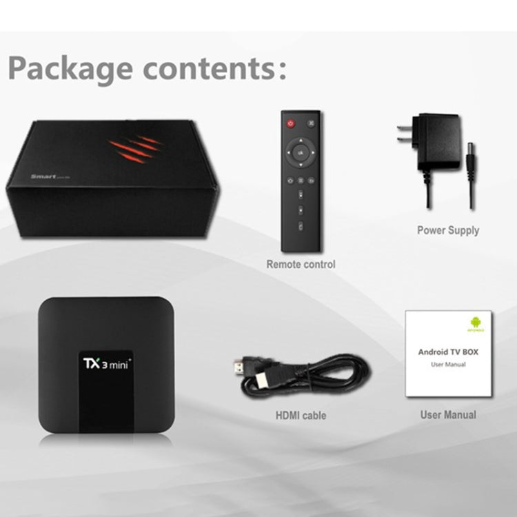 TX3 mini+  Android 11.0 Smart TV Box, Amlogic S905W2 Quad Core, Memory:2GB+16GB, 2.4GHz / 5GHz WiFi(AU Plug) - Consumer Electronics by buy2fix | Online Shopping UK | buy2fix