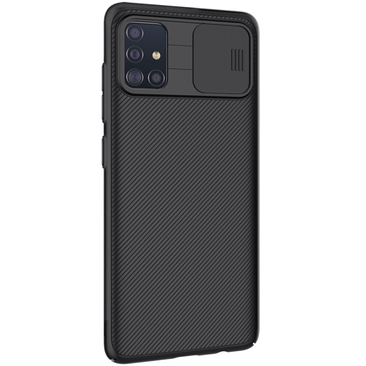 For Galaxy A51 NILLKIN Black Mirror Series PC Camshield Full Coverage Dust-proof Scratch Resistant Mobile Phone Case(Black) - Galaxy Phone Cases by NILLKIN | Online Shopping UK | buy2fix